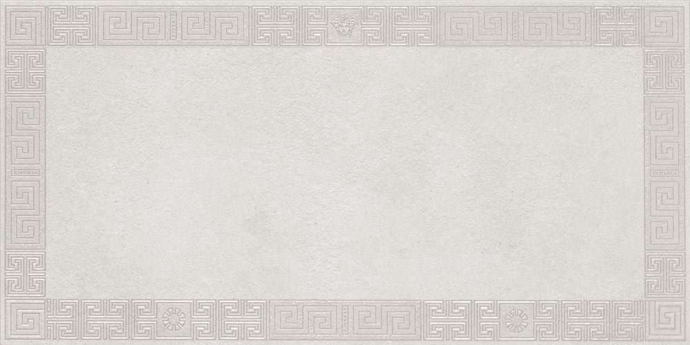 Декоративные элементы Versace Greek Cassettone Bianco 261100, цвет белый, поверхность матовая, прямоугольник, 400x800