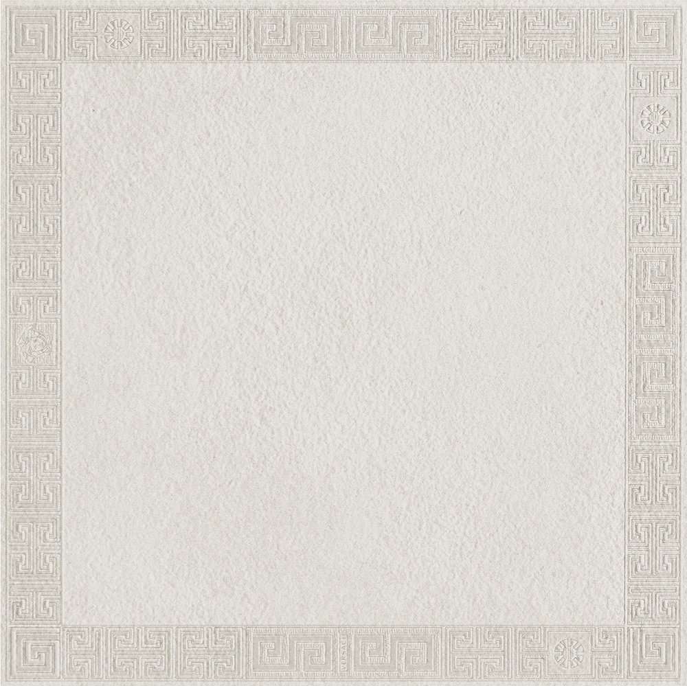 Декоративные элементы Versace Greek Cassettone Bianco 261110, цвет белый, поверхность матовая, квадрат, 400x400