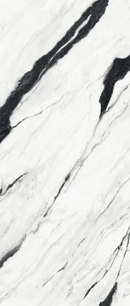 Широкоформатный керамогранит Versace Maximvs Panda White D 63113, цвет чёрно-белый, поверхность полированная, прямоугольник, 1200x2780