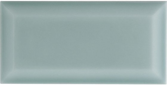Керамическая плитка Adex ADNE2056 Biselado PB Sea Green, цвет зелёный, поверхность глянцевая, кабанчик, 75x150