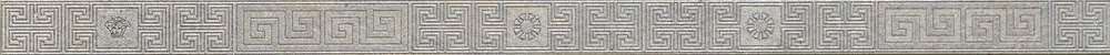 Бордюры Versace Greek Listello Grigio 261132, цвет серый, поверхность матовая, прямоугольник, 40x800