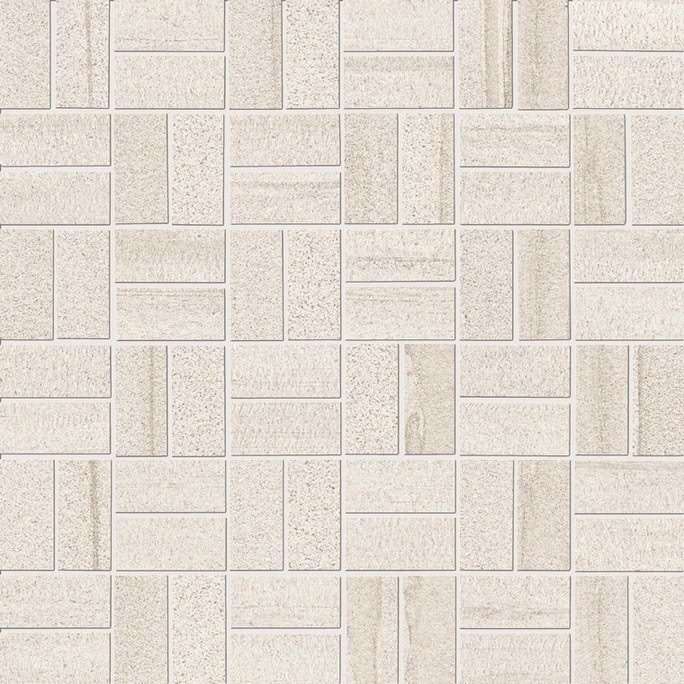Мозаика Provenza Evo-Q Mosaico Domino White E3WA, цвет бежевый, поверхность матовая, квадрат, 300x300