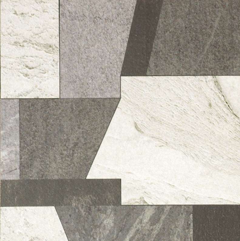 Декоративные элементы Caesar Inner Tangram Mix Colori AC42, цвет белый серый, поверхность матовая, квадрат, 300x300