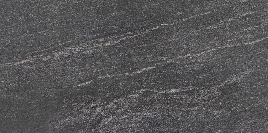 Керамогранит Porcelanosa River Antracita P19768921, цвет чёрный, поверхность матовая, прямоугольник, 596x1200