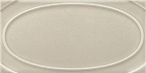 Керамическая плитка Grazia Formae Oval Ecru OVA5, цвет бежевый, поверхность глянцевая, прямоугольник, 130x260
