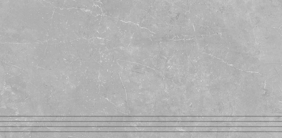 Ступени Керамин Скальд 1 Ступень Светло-Серый, цвет серый, поверхность матовая, прямоугольник, 300x600