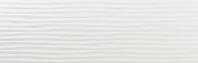Керамическая плитка Azulev Luminor Tress Mate Slimrect Blanco, цвет белый, поверхность матовая, прямоугольник, 290x890