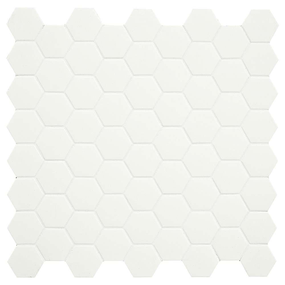 Мозаика Terratinta Hexa Lemon Sorbet TTHX05MHN, цвет белый, поверхность матовая, шестиугольник, 316x316