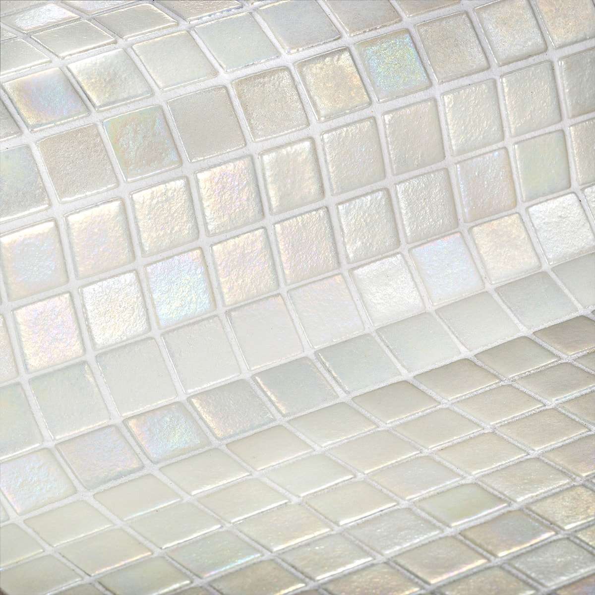 Мозаика Ezarri Antislip Perla, цвет белый, поверхность матовая, прямоугольник, 313x495