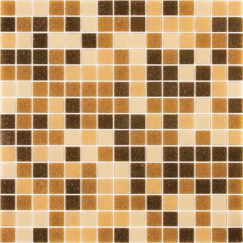 Мозаика Alma Mosaic Смеси 20 Sand(m) CES/121(m), цвет коричневый бежевый, поверхность глянцевая, квадрат, 327x327