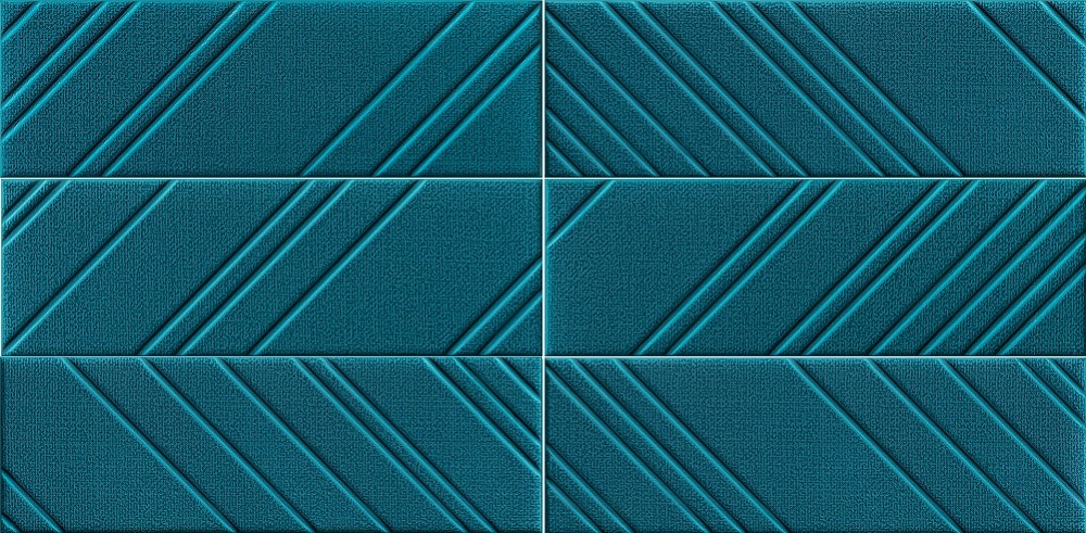Декоративные элементы Tubadzin Nesi Bar Blue STR, цвет синий, поверхность матовая, прямоугольник, 78x237