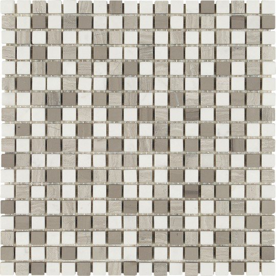 Мозаика Dune Contract Mosaics Manda 187372, цвет серый, поверхность матовая, квадрат, 305x305