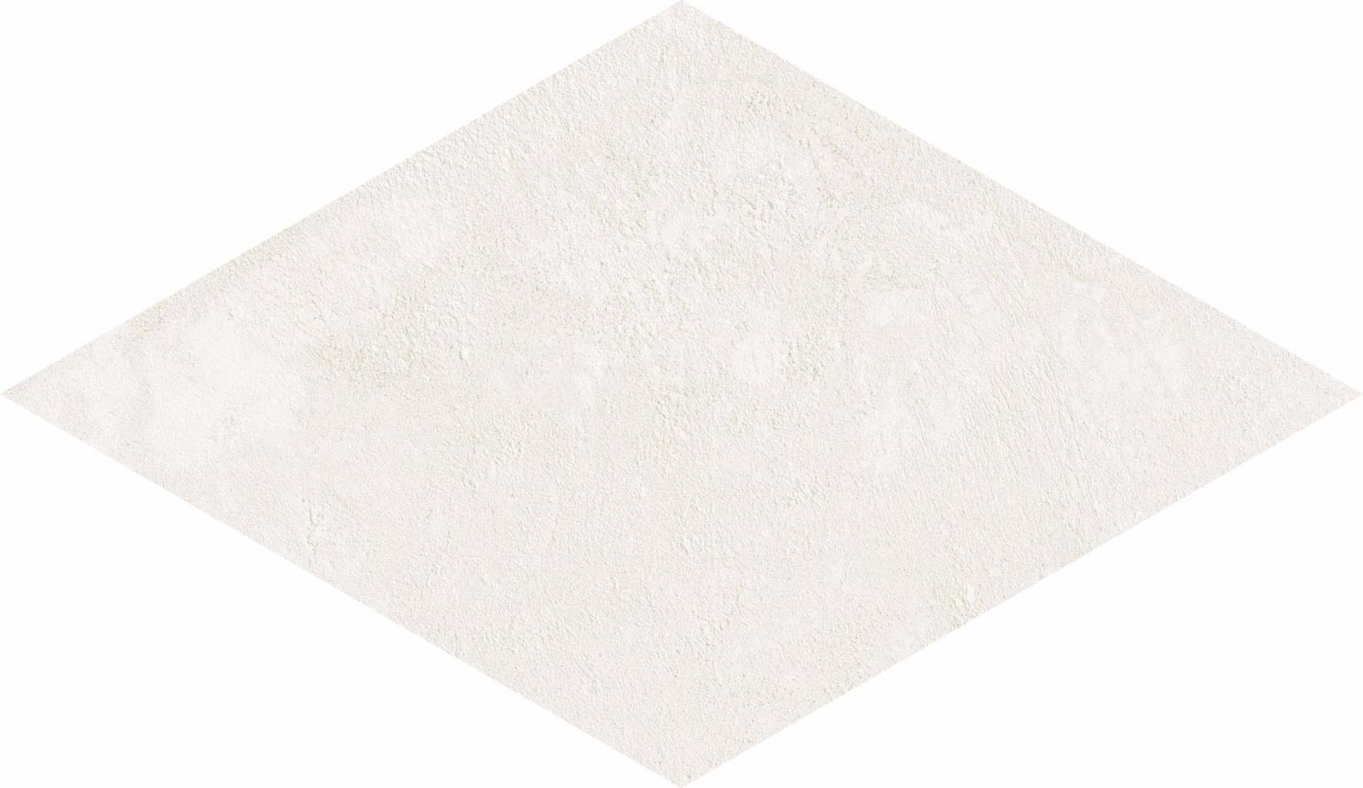 Керамогранит ABK Crossroad Chalk White Rombo PF60000532, цвет белый, поверхность матовая, ромб, 300x300