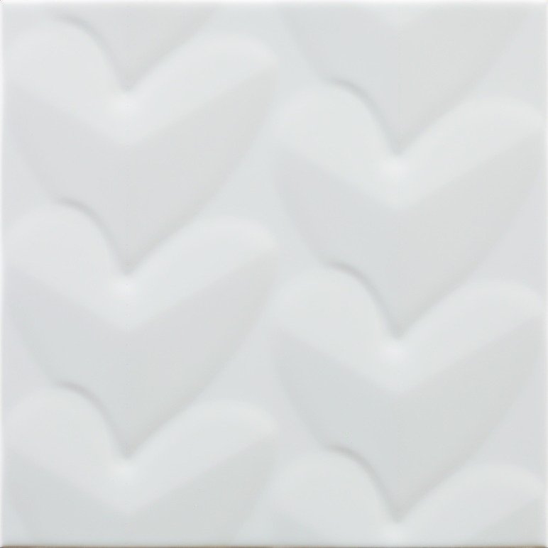 Керамическая плитка Pamesa Agatha Mille Cuori Blanco, цвет белый, поверхность глянцевая, квадрат, 250x250