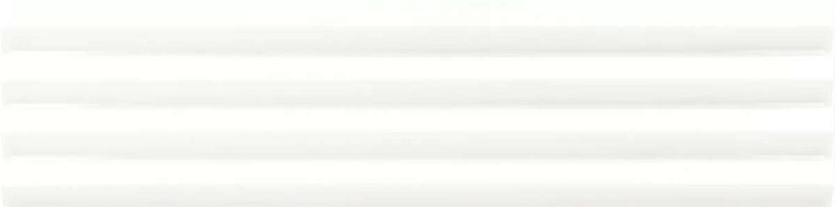 Керамическая плитка Equipe Costa Nova White Praria Glossy 28469, цвет белый, поверхность глянцевая 3d (объёмная), прямоугольник, 50x200