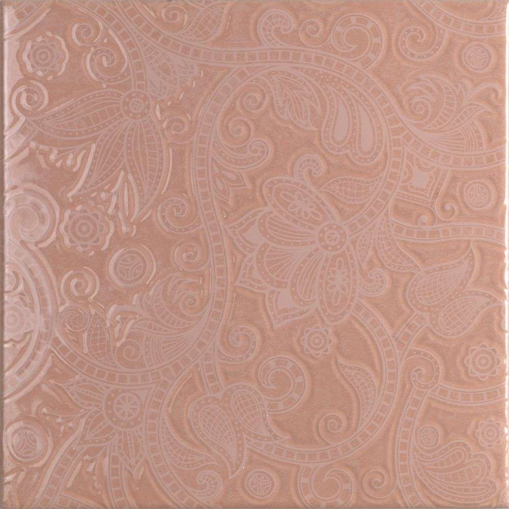 Декоративные элементы CAS Mediterraneo Decor Ocean Amatista, цвет розовый, поверхность глянцевая, квадрат, 200x200