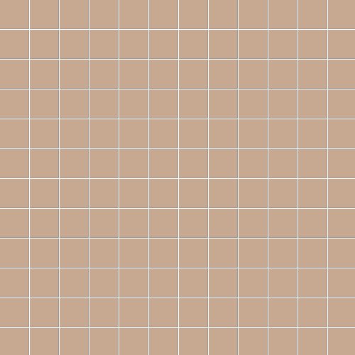 Мозаика Ce.Si Matt Lino Su Rete 2,5x2,5, цвет коричневый, поверхность матовая, квадрат, 300x300
