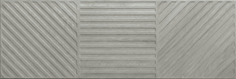 Керамическая плитка Baldocer Ducale Badet Grey, цвет серый, поверхность полированная рельефная, прямоугольник, 400x1200