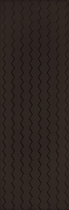 Керамическая плитка Paradyz Margarita Nero Struktura B, цвет чёрный, поверхность глянцевая, прямоугольник, 325x977