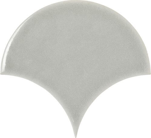 Керамическая плитка Carmen Escamas Dynamic Pearl, цвет серый, поверхность глянцевая, чешуя, 155x170