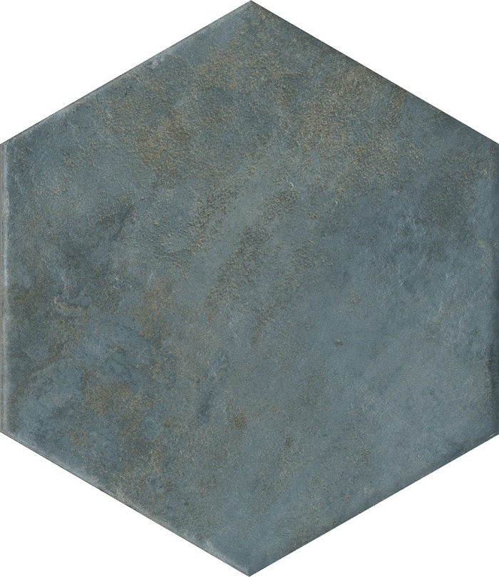 Керамогранит Kerama Marazzi Гроссето синий матовый SG23036N, цвет синий, поверхность матовая, шестиугольник, 200x231