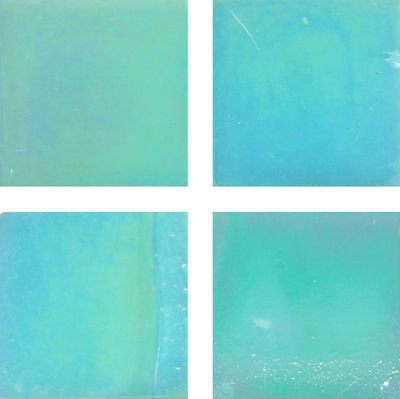 Мозаика Irida Fleur 15.R62(1), цвет голубой, поверхность глянцевая, квадрат, 327x327
