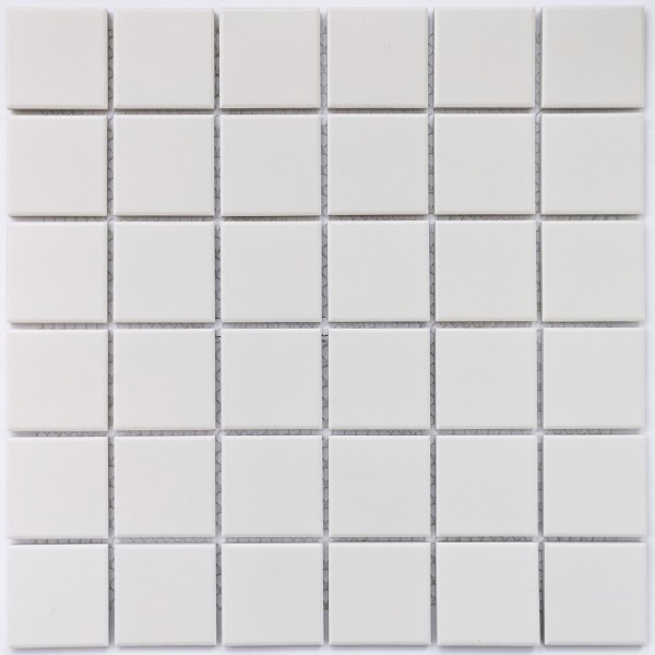 Мозаика Bonaparte Arene White, цвет белый, поверхность матовая, квадрат, 306x306