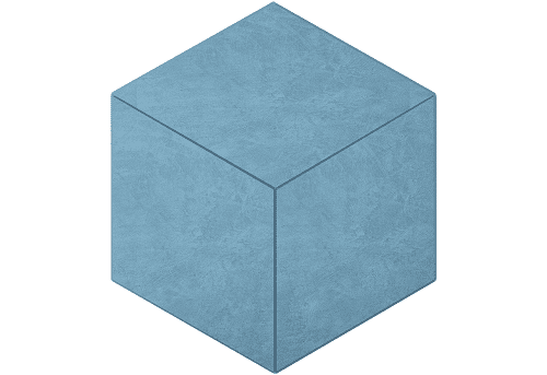 Мозаика Ametis By Estima Spectrum Sky Blue SR03 Cube Неполированный 29x25x10 39038, цвет голубой, поверхность матовая, шестиугольник, 250x290