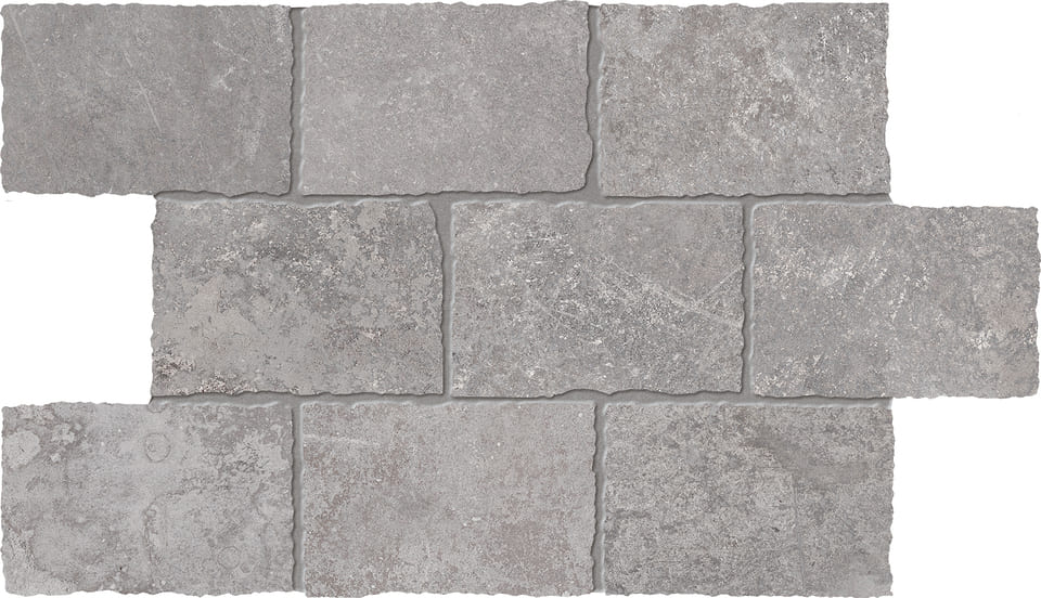 Мозаика Viva Heritage Mosaico Major Grey EGTN, цвет серый, поверхность матовая, прямоугольник, 300x450