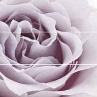 Панно Cristacer Wake Up Composizione Bluebell, цвет розовый, поверхность матовая, прямоугольник, 125x750