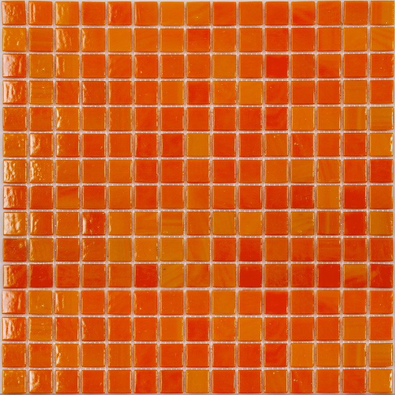Мозаика NS Mosaic AA01, цвет оранжевый, поверхность глянцевая, квадрат, 327x327
