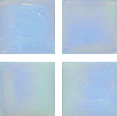 Мозаика Irida Fleur 15.R11(1), цвет голубой, поверхность глянцевая, квадрат, 237x237