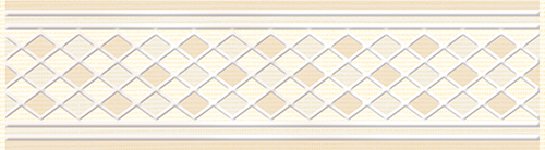 Бордюры Axima Лигурия Бордюр B, цвет бежевый, поверхность глянцевая, прямоугольник, 55x200
