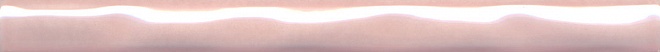 Бордюры Kerama Marazzi Фоскари Карандаш Розовый Волна PWB001, цвет розовый, поверхность глянцевая, прямоугольник, 20x250