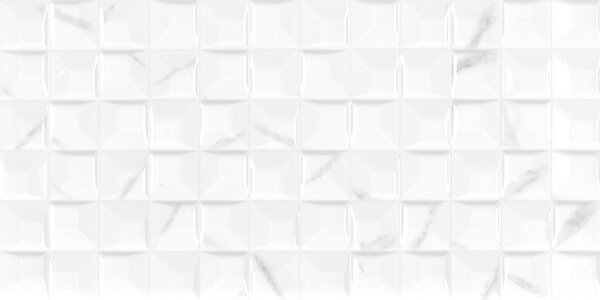 Керамогранит Aparici Apuane White Geo, цвет белый, поверхность полированная, прямоугольник, 297x595