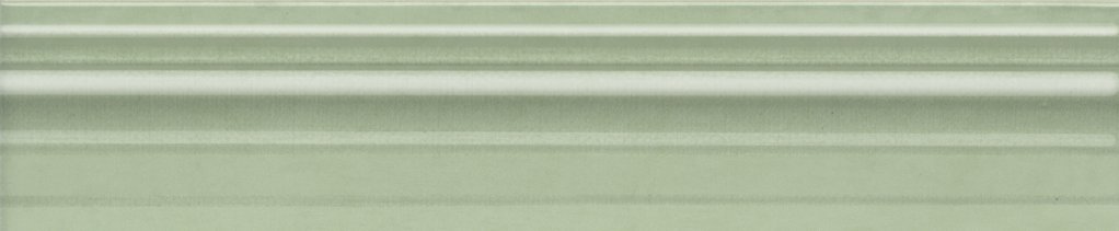 Бордюры Kerama Marazzi Багет Левада зеленый светлый глянцевый BLE018, цвет зелёный, поверхность глянцевая, прямоугольник, 55x250