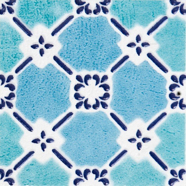 Вставки Cedir Mediterraneo Tozzetto Maiolica 1 Blu, цвет синий, поверхность лаппатированная, квадрат, 121x121