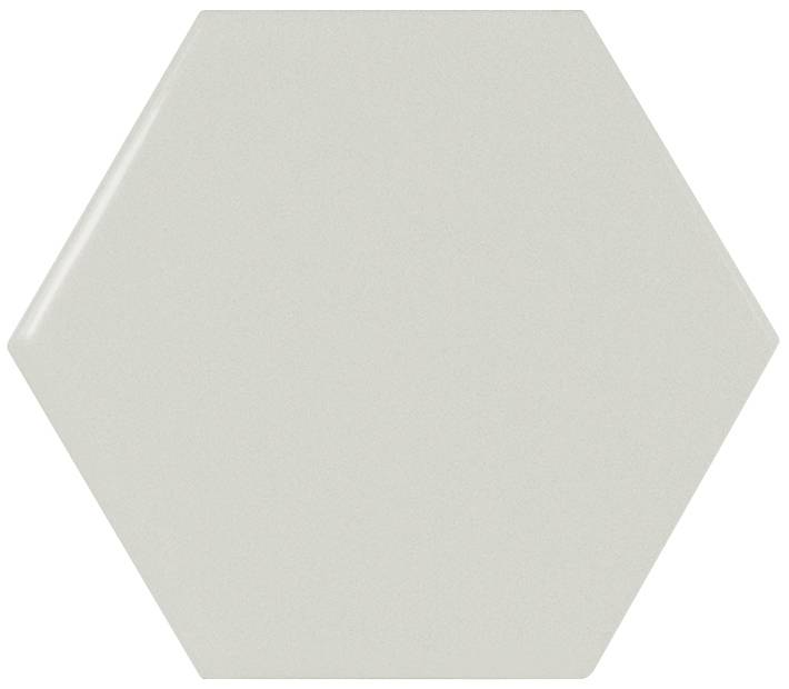 Керамическая плитка Equipe Scale Hexagon Mint 23295, цвет зелёный, поверхность глянцевая, шестиугольник, 107x124
