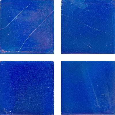 Мозаика Irida Fleur 15.R19(2), цвет синий, поверхность глянцевая, квадрат, 237x237