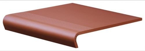 Ступени Cerrad Tread V-Shape Rot, цвет терракотовый, поверхность матовая, прямоугольник с капиносом, 300x320