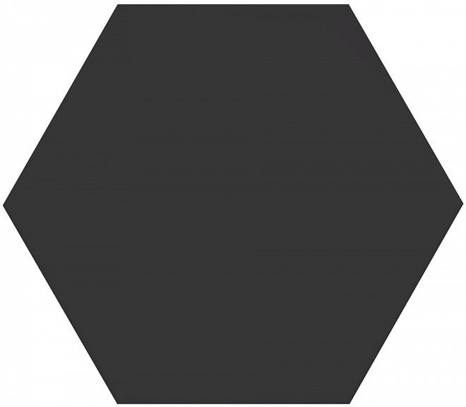 Керамогранит Kerama Marazzi Буранелли черный SG23001N, цвет чёрный, поверхность матовая, шестиугольник, 200x231