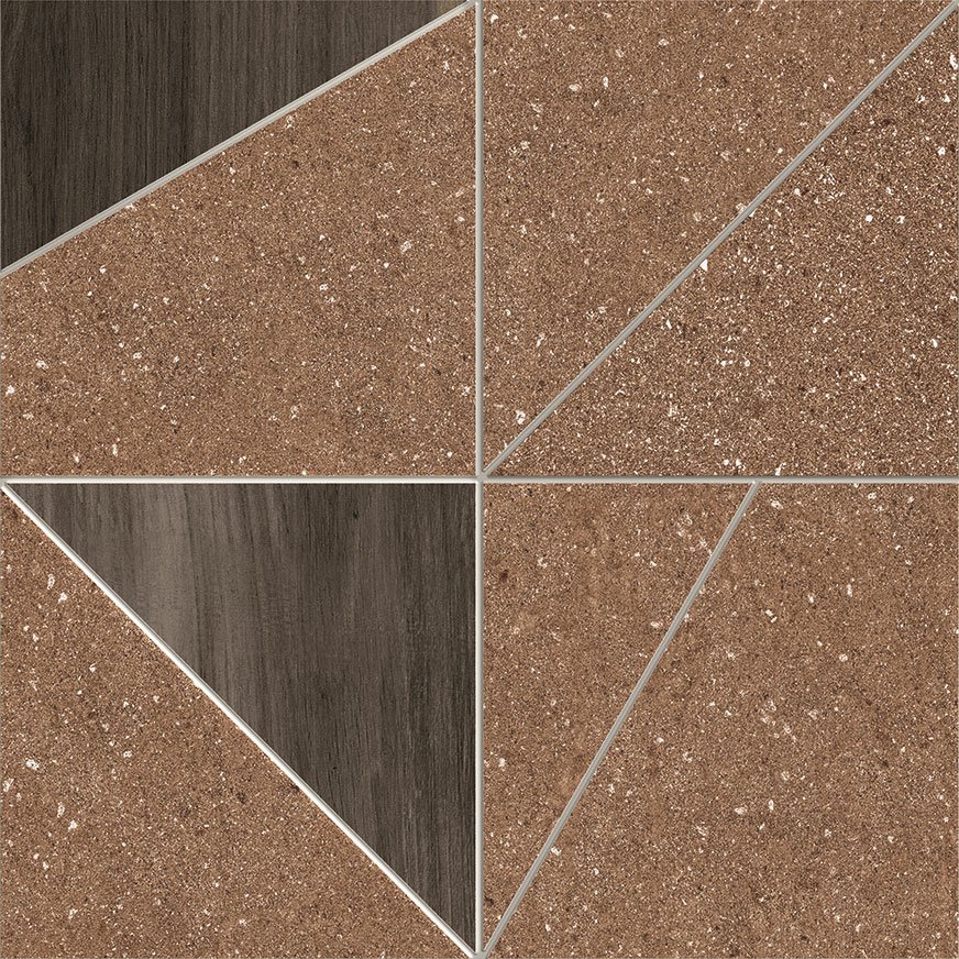 Декоративные элементы Terratinta Grained Rust Libeccio Moka TTGR03MT29N, цвет коричневый, поверхность матовая, квадрат, 290x290