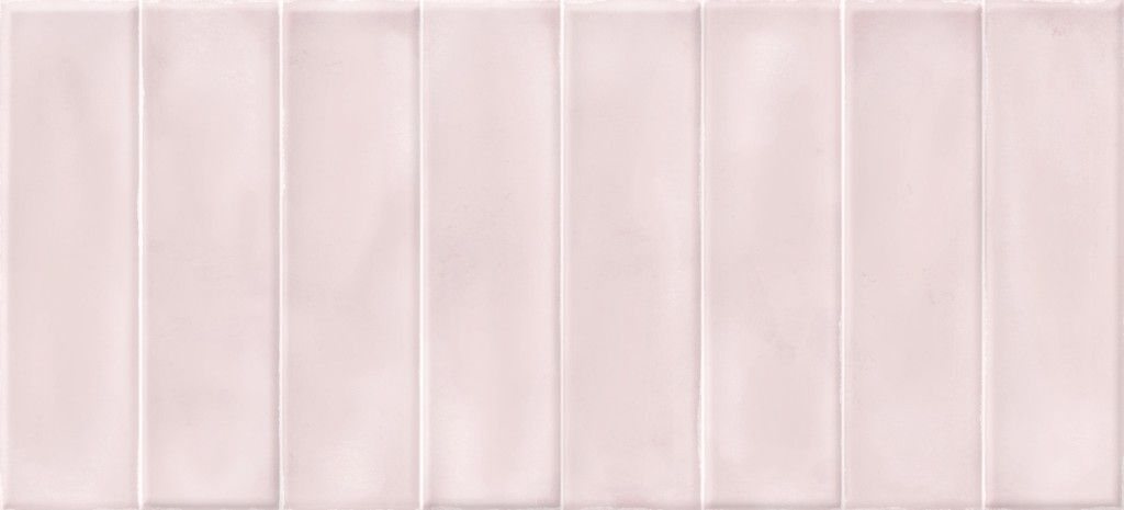 Керамическая плитка Cersanit Pudra Розовый PDG074D, цвет розовый, поверхность глянцевая, под кирпич, 200x440