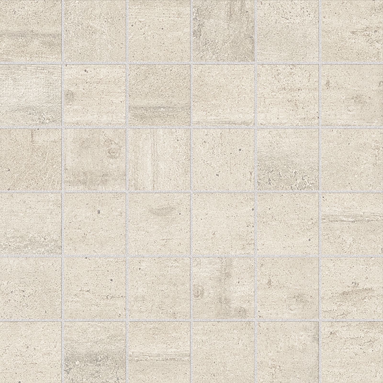 Мозаика Provenza Re-Use Mosaico 5X5 Calce White Naturale E1R0, цвет бежевый, поверхность натуральная, квадрат, 300x300
