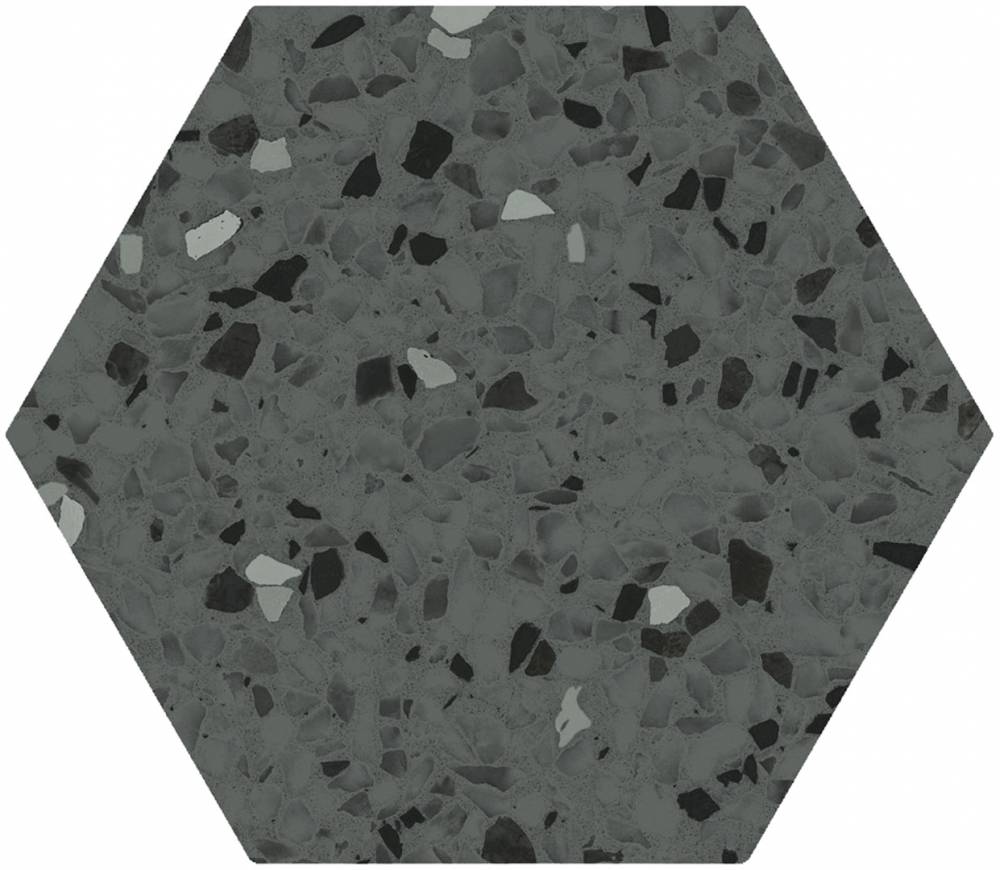 Керамогранит Click Tempo&Inspire Hexa Grey, цвет серый, поверхность матовая, шестиугольник, 200x240
