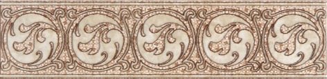 Бордюры Керамин Бордюр Раполано, цвет бежевый, поверхность матовая, прямоугольник, 400x98