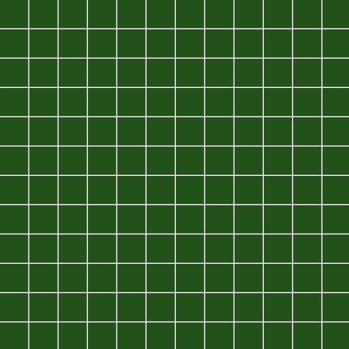 Мозаика Ce.Si Matt Muschio Su Rete 2,5x2,5, цвет зелёный, поверхность матовая, квадрат, 300x300