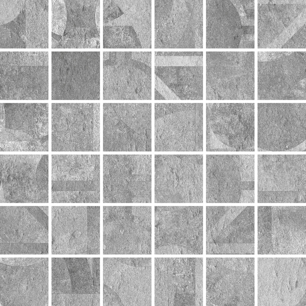 Мозаика Cerdomus Verve Mosaico Vintage 4,7x4,7 Charcoal 62167, цвет серый, поверхность матовая, квадрат, 300x300
