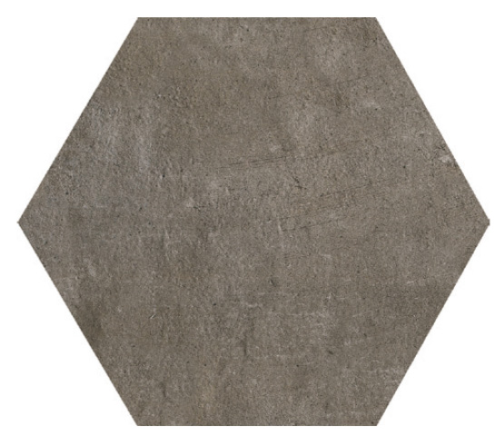 Керамогранит Dom Approach Grey Esagona, цвет серый, поверхность матовая, прямоугольник, 346x400