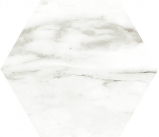 Керамогранит Realonda Opal Hexamix Venato, цвет белый серый, поверхность матовая, шестиугольник, 285x330
